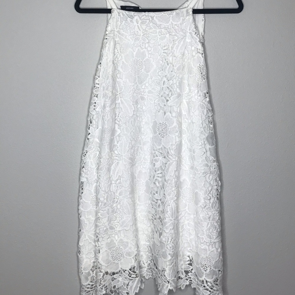 {ALFANI} White Lace Dress